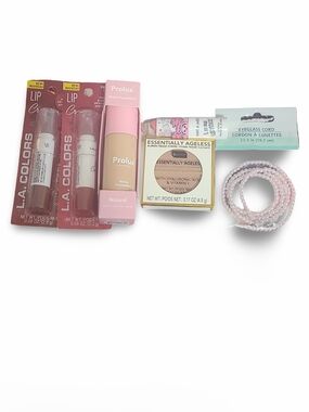 L.A. Colors Lip Crayons + Prolux Foundation + Skincare Bundle - Pink & Nude